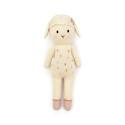 MADELINE THE LAMB 11" NATURAL, MARIGOLD, DUSTY ROSE, SALMON