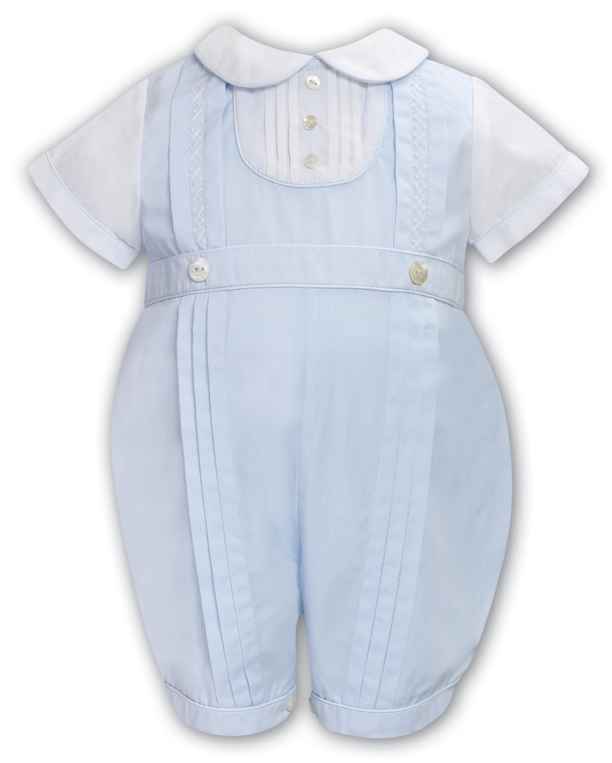 Romper Blue White