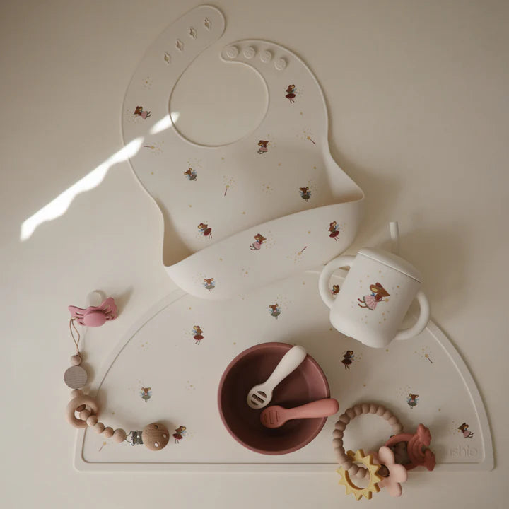 Silicone Baby Bib Fairy Mice
