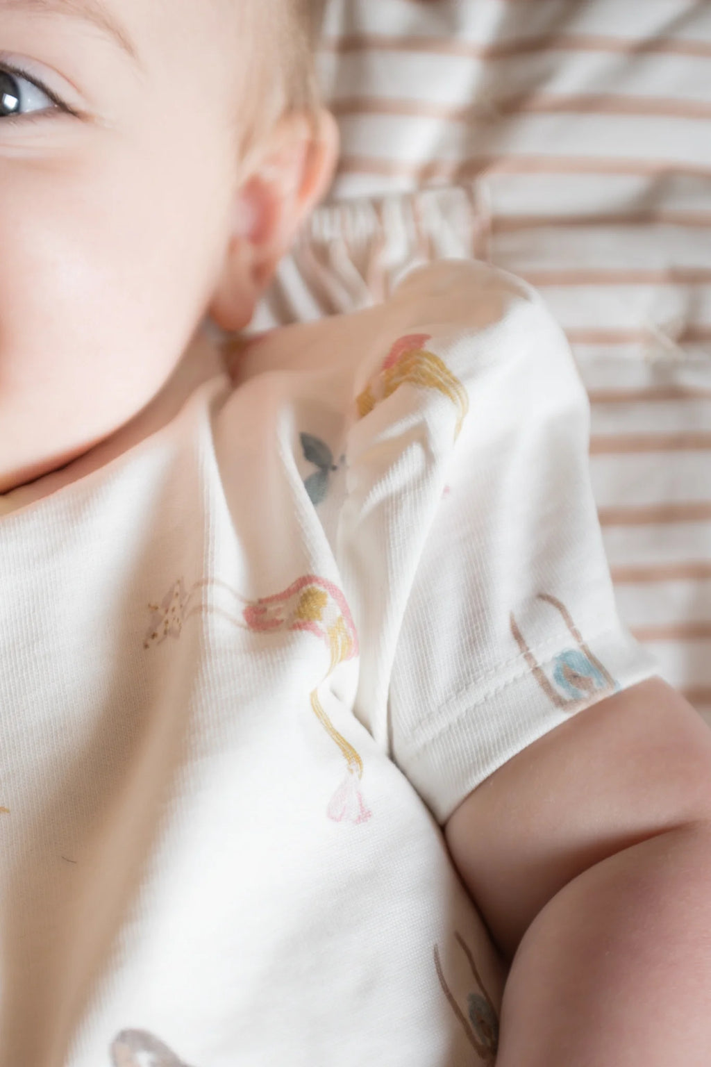 Short Sleeve Puff Romper Mermaid Melody