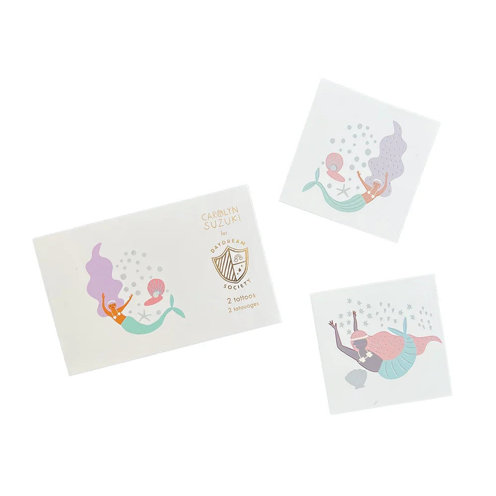 Under the Sea Mermaid Temporary Tattoos
