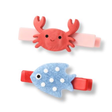 SUM - OCEAN FRIENDS CRAB HAIR CLIPS