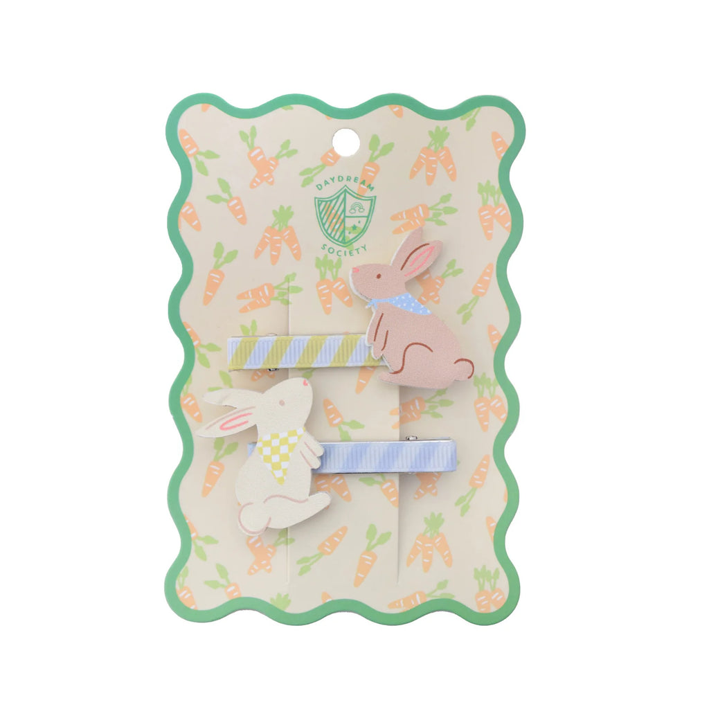 Bunnies In The Garden Bunny Hair Clip Set