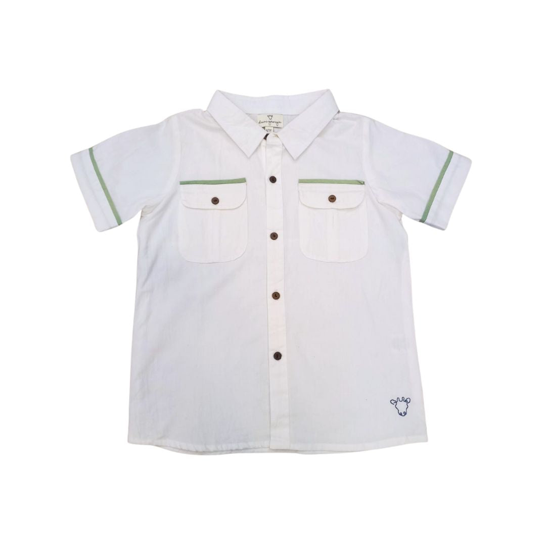 The Sea Shirt - Cloud with Grass Trim