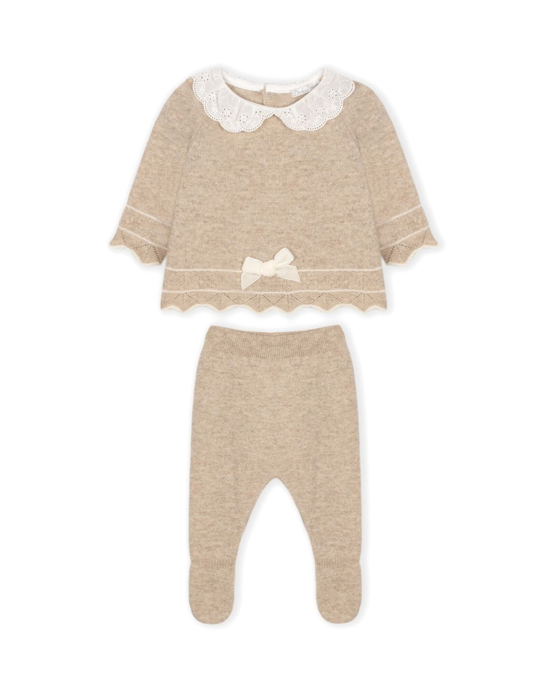 Conjunto Bege Mouliné