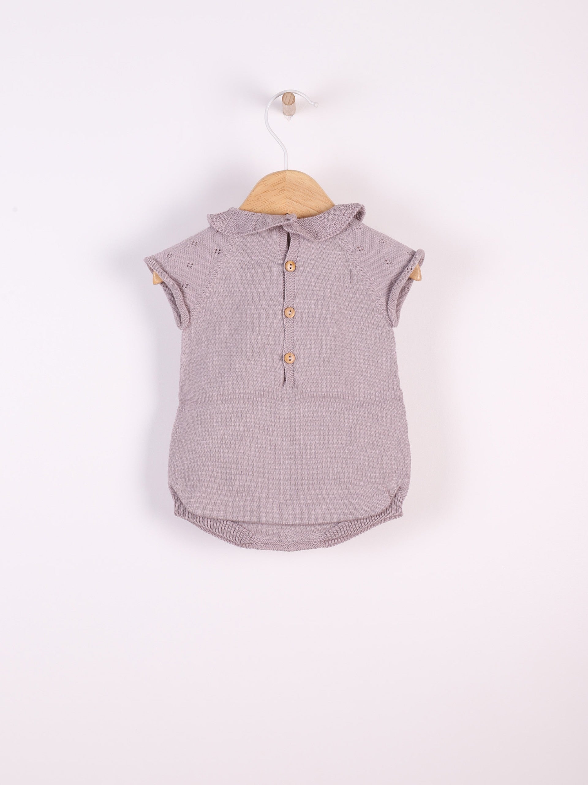 Short-sleeved shortie knitted in organic cotton | BREEZE