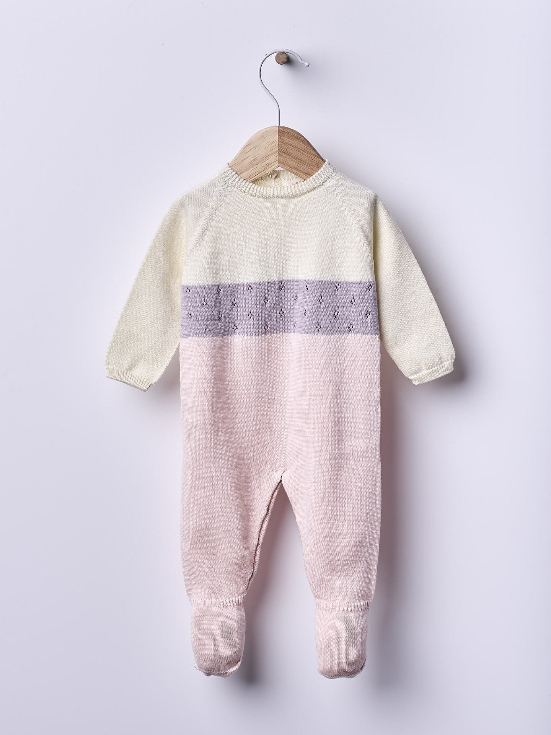 Babygrow knitted in organic cotton | BREEZE