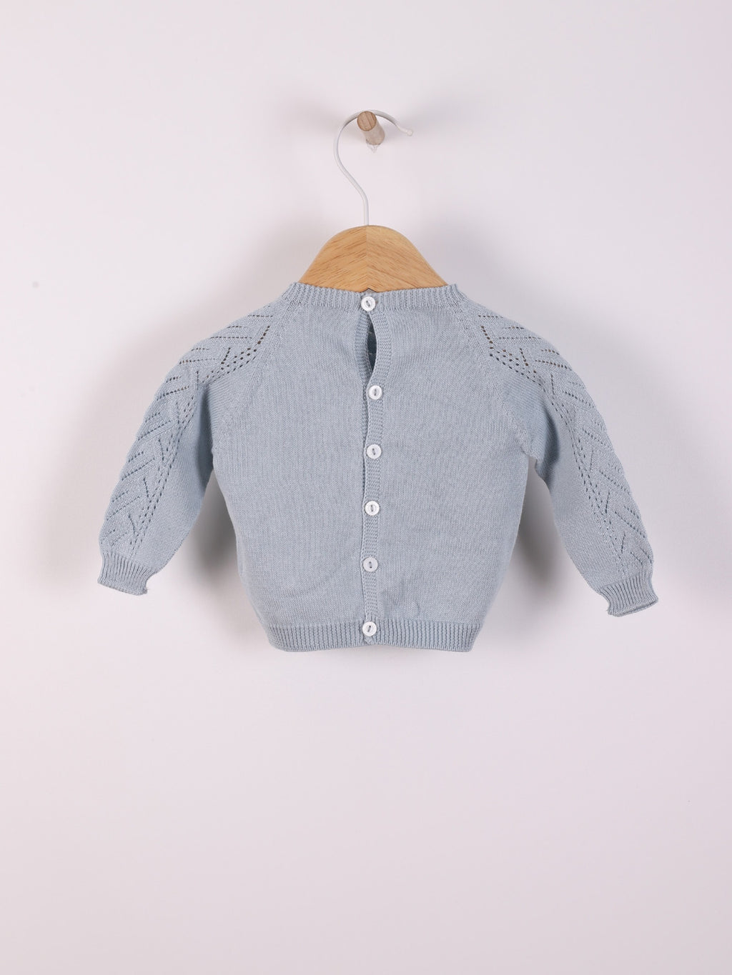 Long-sleeved sweater knitted in organic cotton | ROMANTIC SPRING DAY