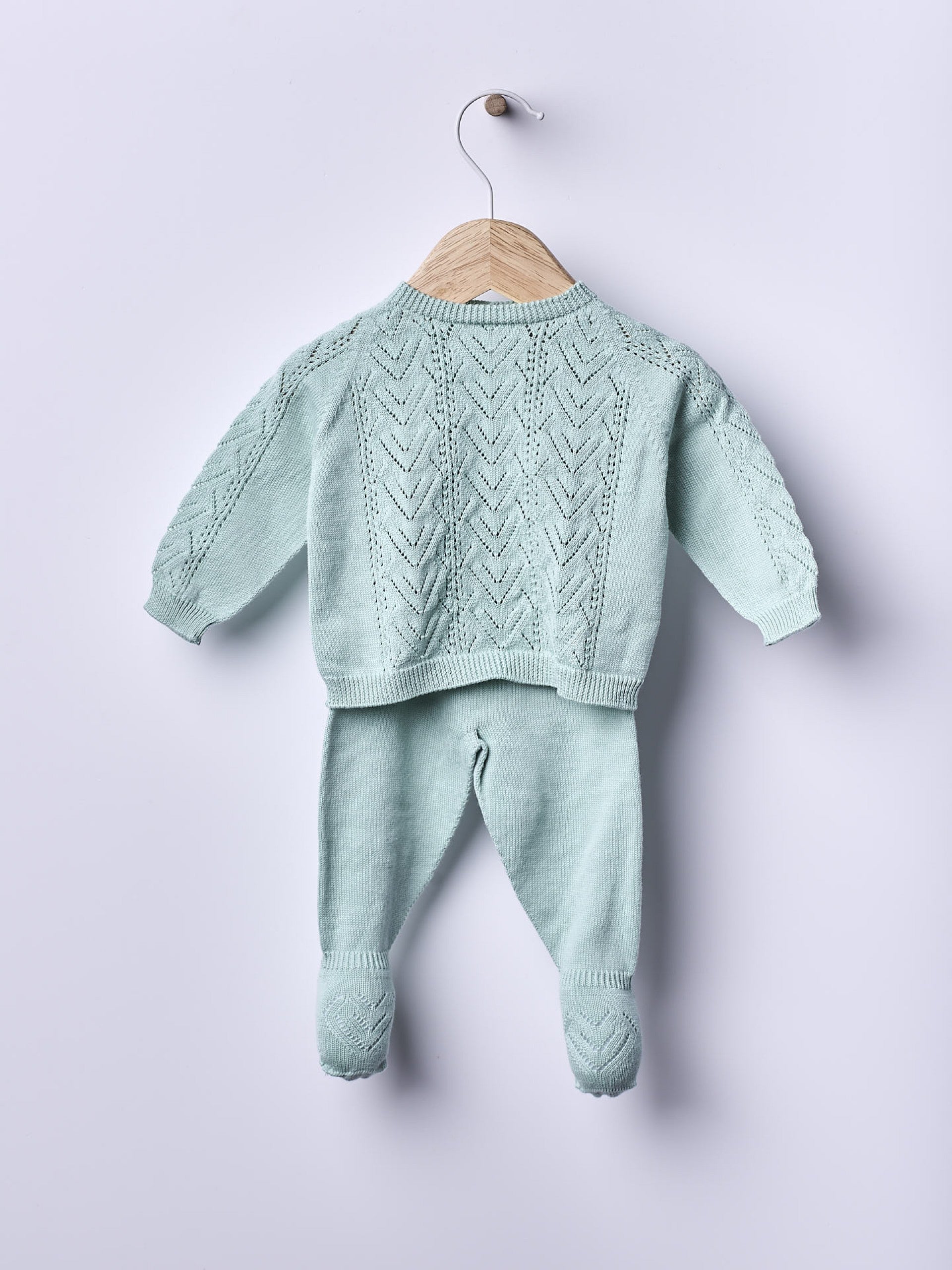 Long-sleeved sweater knitted in organic cotton | ROMANTIC SPRING DAY