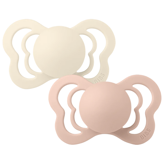 BIBS Couture 2 PACK Ivory/Blush - Anatomical / 1 / Natural Rubber Latex