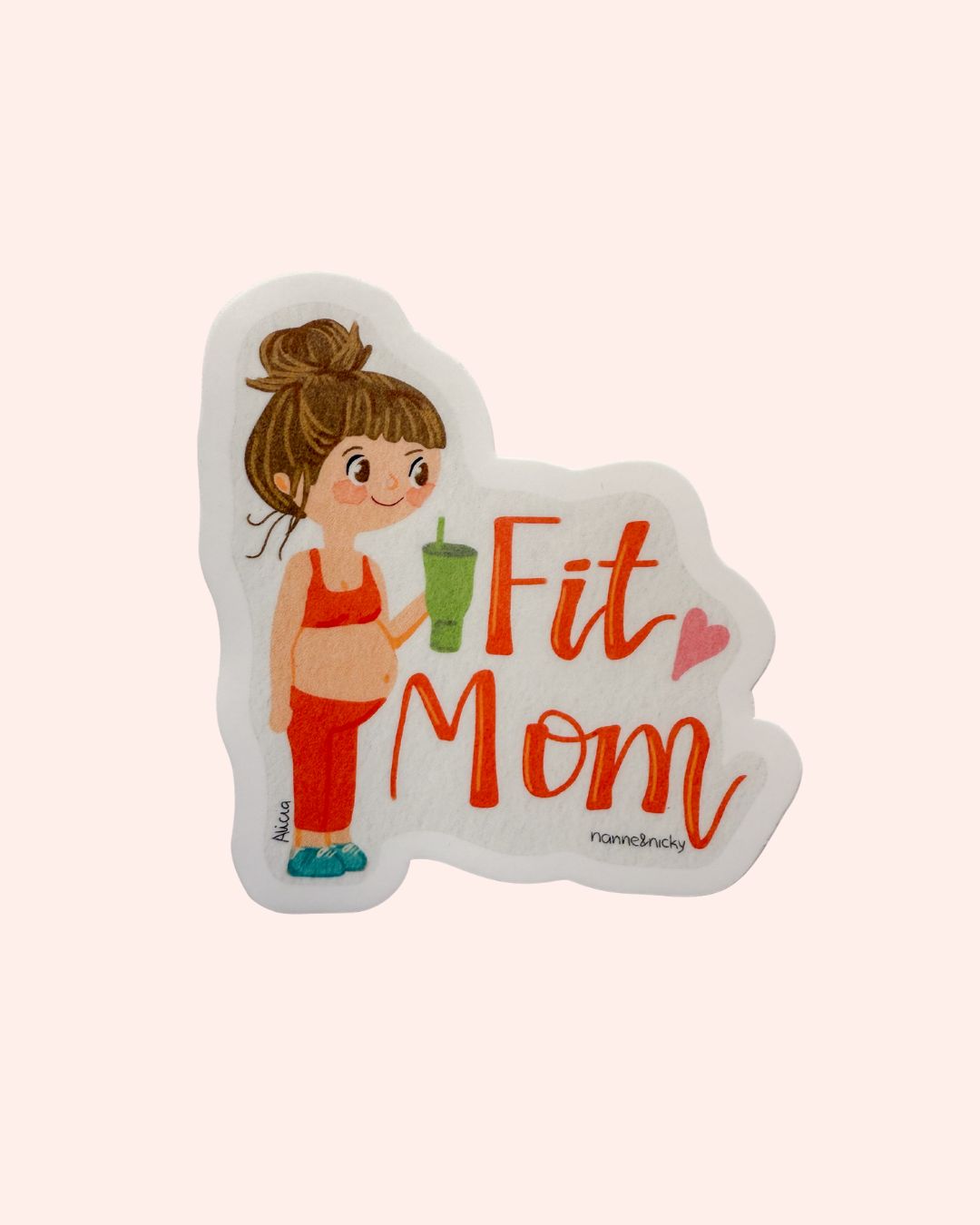 Stickers Fit Mom Morena + Mamá