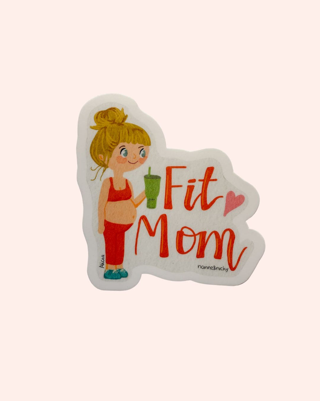 Stickers Fit Mom Rubia + Mamá