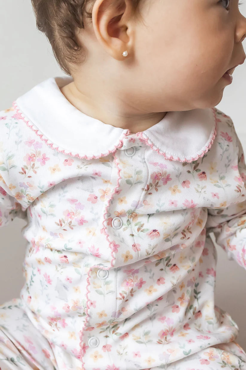 Winter Flowers Pima Baby Pijama
