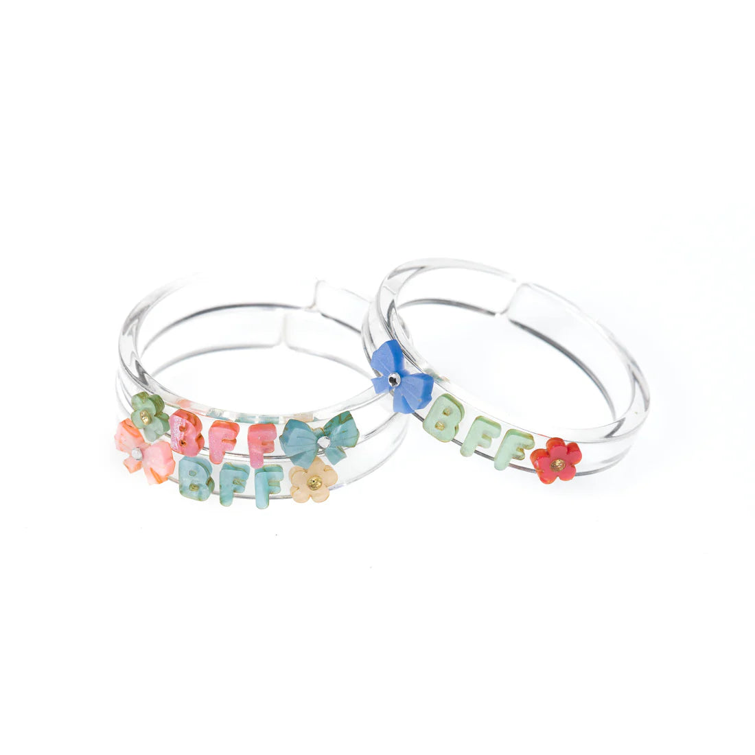 BOWS BEST FRIENDS FOREVER PASTEL BANGLES -VAL