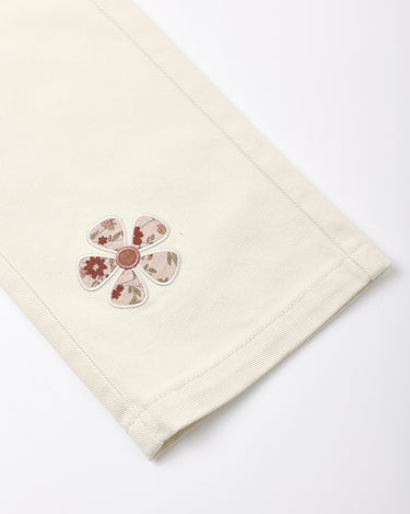Straight Leg Pant Daisy Patches