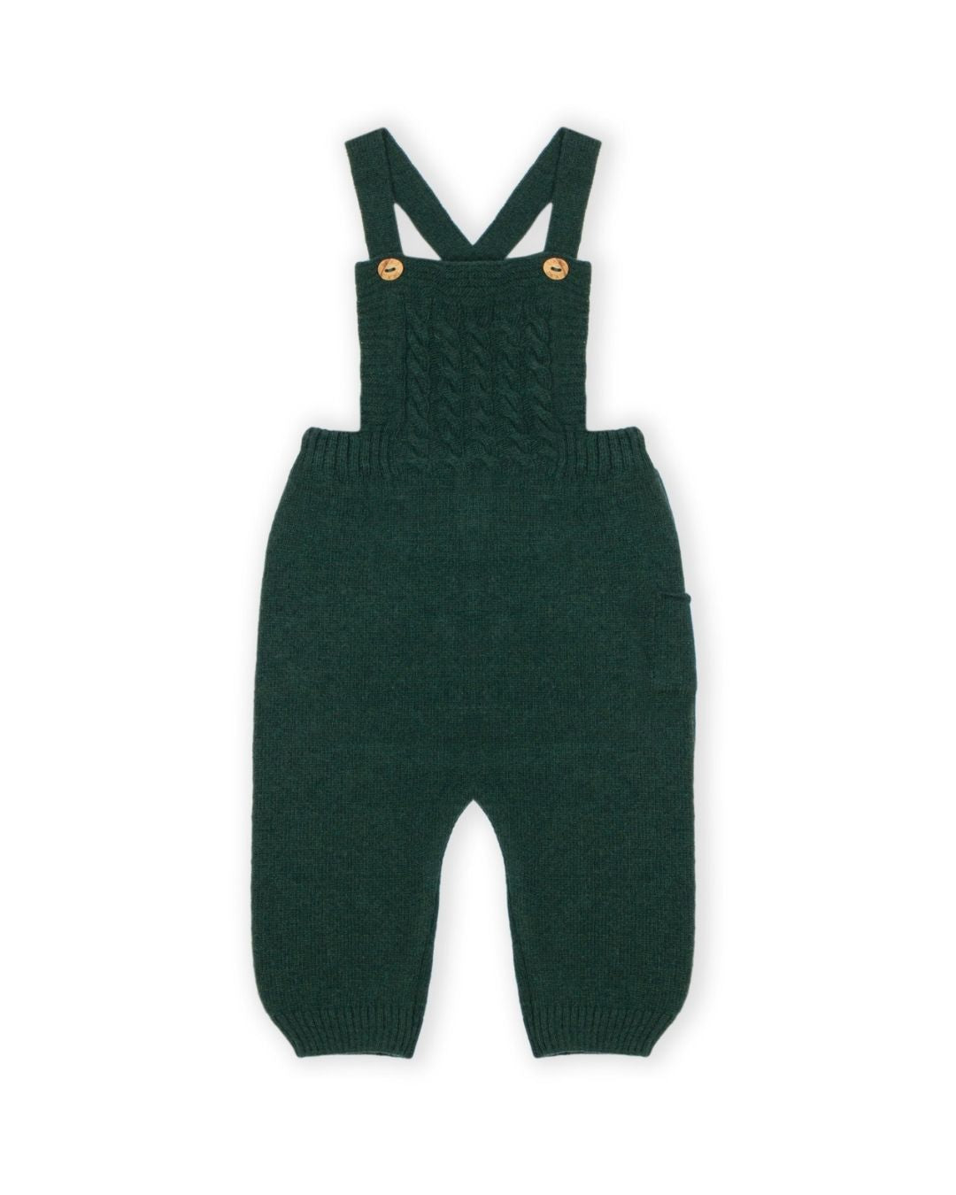 Conjunto Body blanco + Peto Verde Garrafa