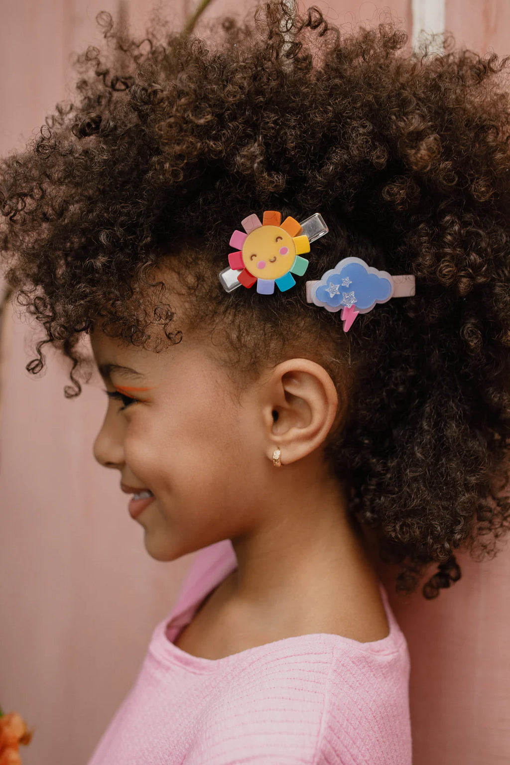 Sun Colorful and Storm Cloud Hair Clip Set