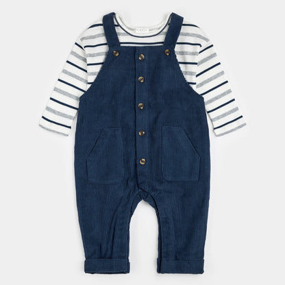 Blueberry Corduroy Overall Set