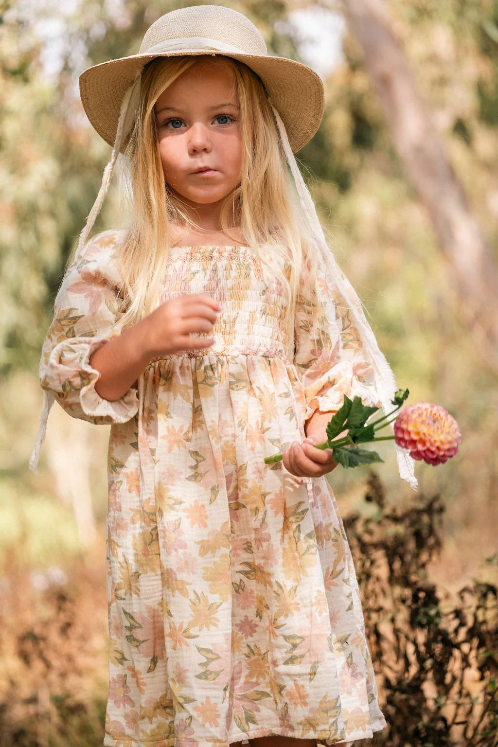 Ivy Dress - Mauve Meadow