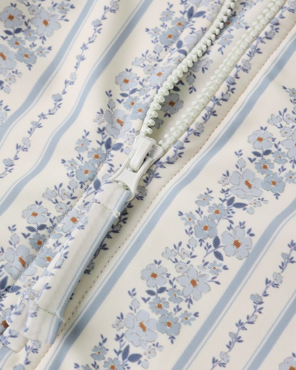 DELPHINE RASHGUARD ONE-PIECE || BLUE FLORAL