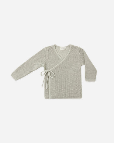 Knit Wrap Top Laurel + footed knit pant