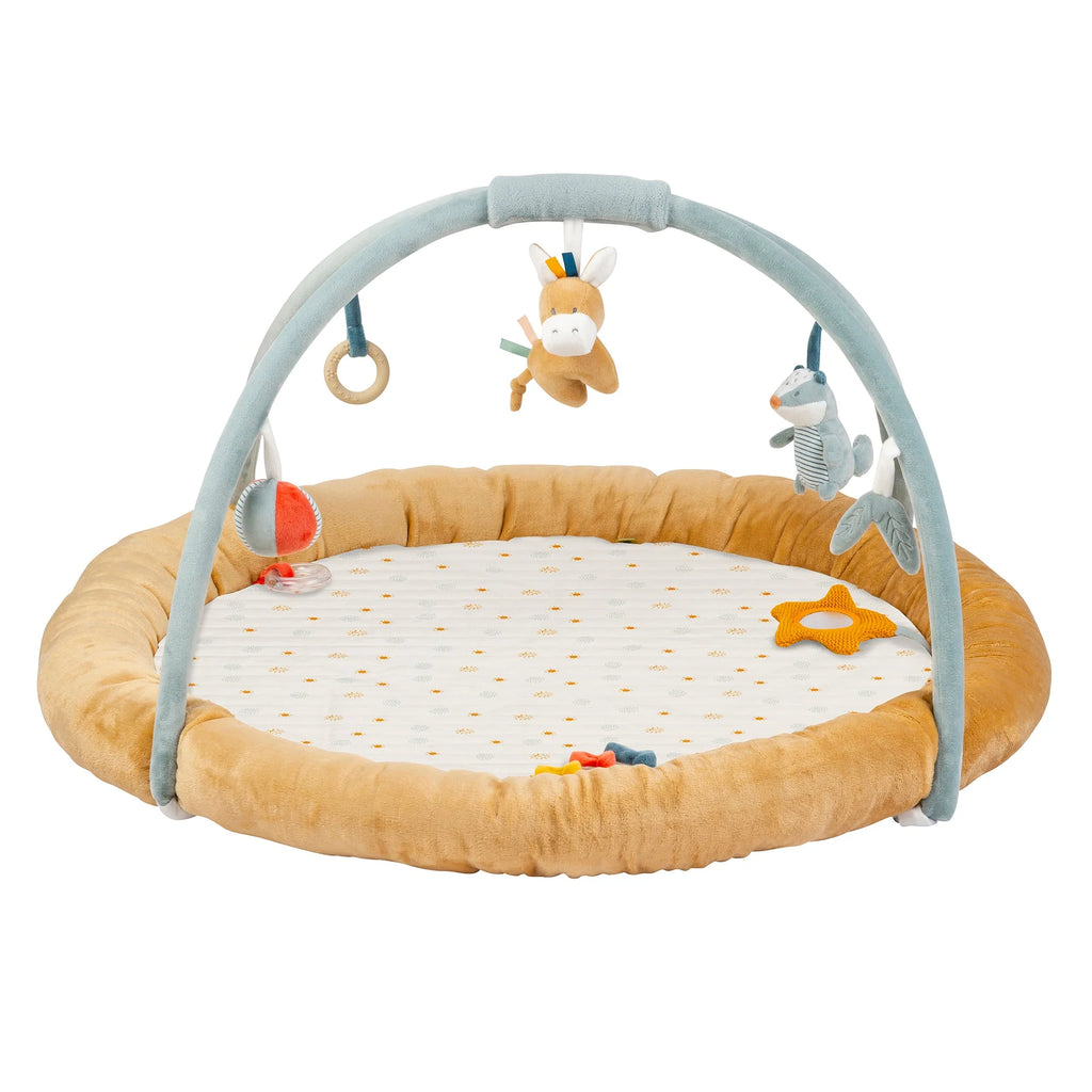 Playmat with Arch - Felix & Leo - 90 cm - Dark warm beige