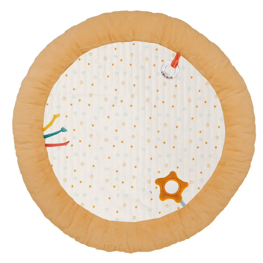 Playmat with Arch - Felix & Leo - 90 cm - Dark warm beige