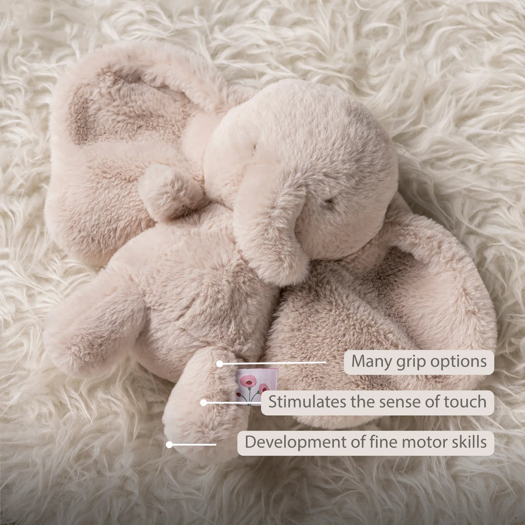 FanFan Cuddle Elephant – 30 cm – Soft Baby Plush – Sand