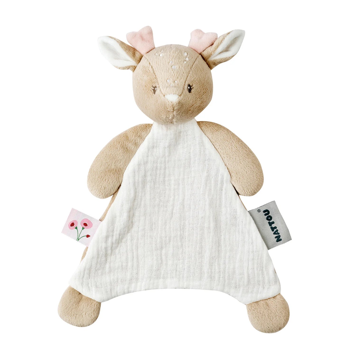 FanFan Baby Comforter - 25 x 20 cm - Deer Doudou - Beige