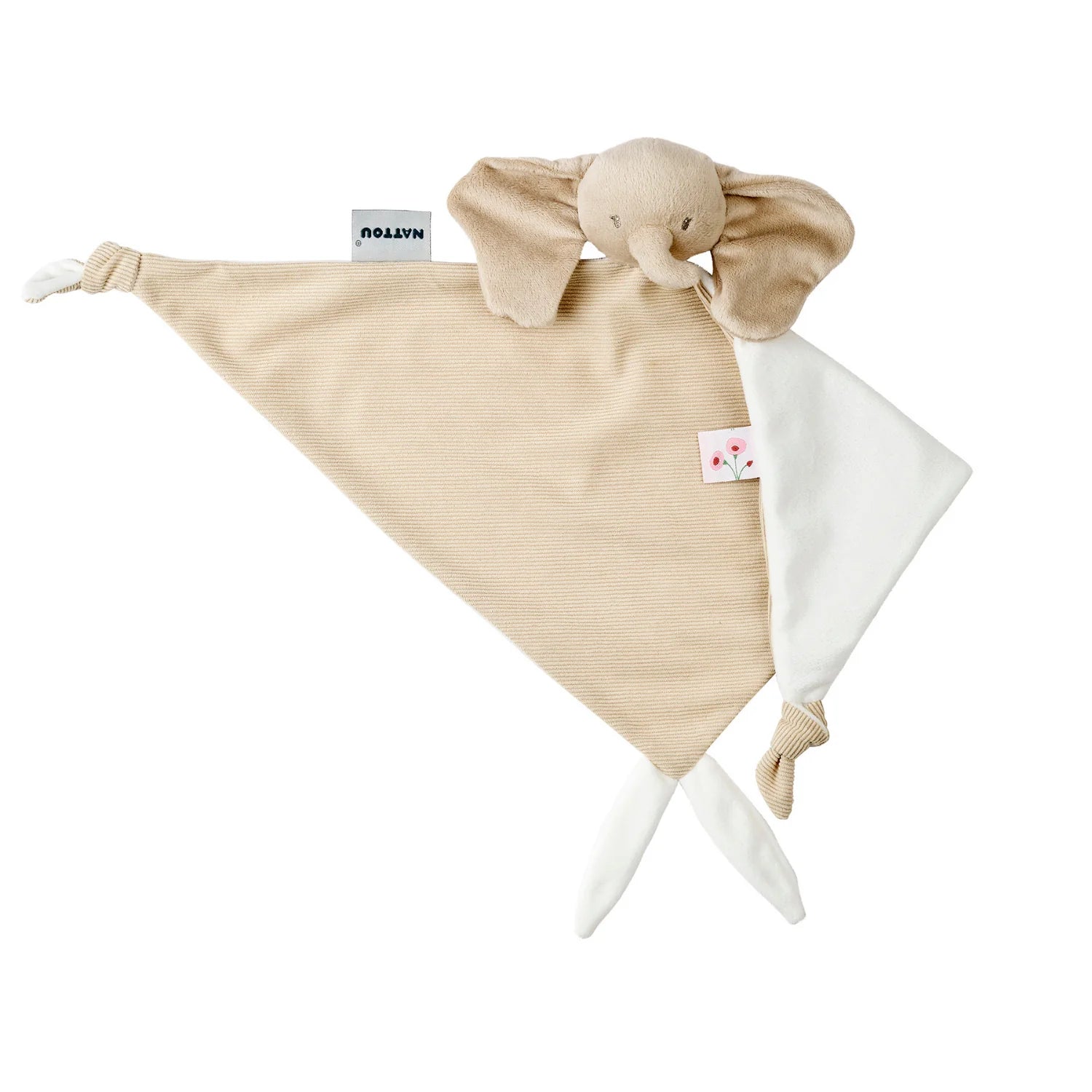 FanFan Baby Cuddly blanket - 65 x 40 cm - Doudou Elephant - Sand