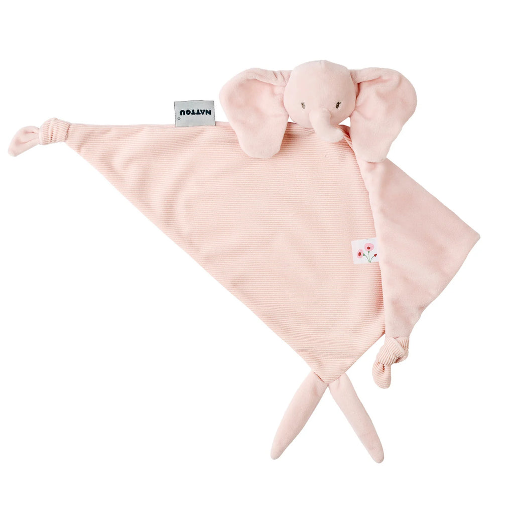 FanFan Baby Cuddle blanket - 65 x 40 cm - Doudou Elephant - Pink