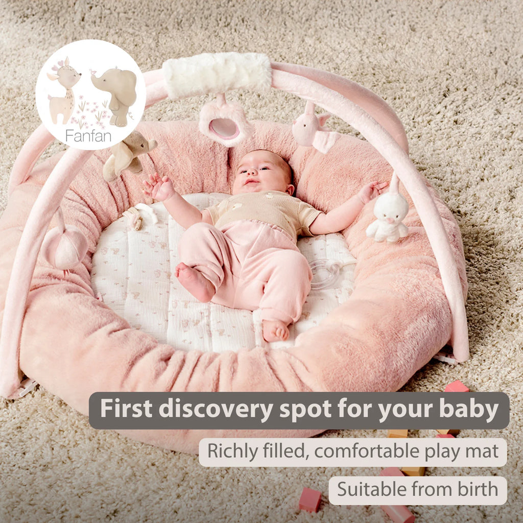 FanFan Baby Playmat with Arches – 90 cm – Activity Play Rug Baby – Padded Edges