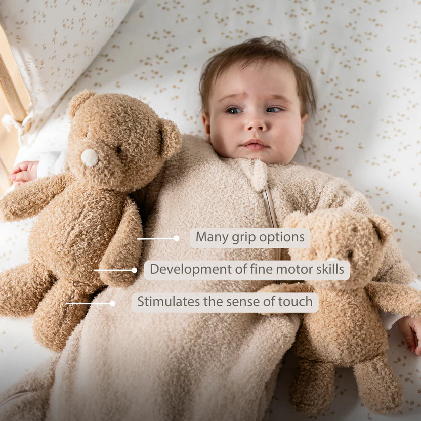 TEDDY Baby Plush Bear – 25 cm – Soft Baby Cuddle Toy – Beige