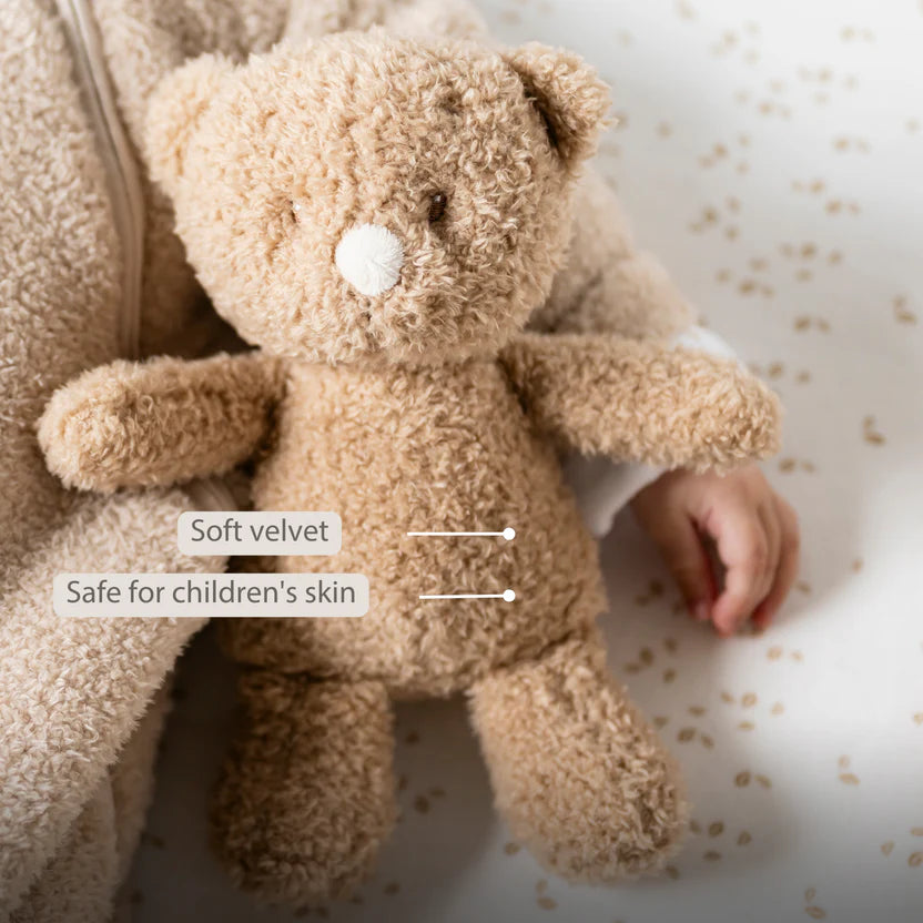 TEDDY Baby Plush Bear – 25 cm – Soft Baby Cuddle Toy – Beige