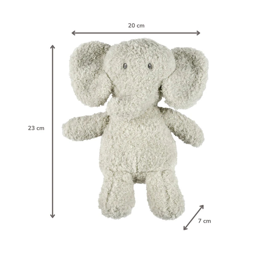 TEDDY Baby Plush Elephant – 25 cm – Soft Baby Cuddle Toy – Grey