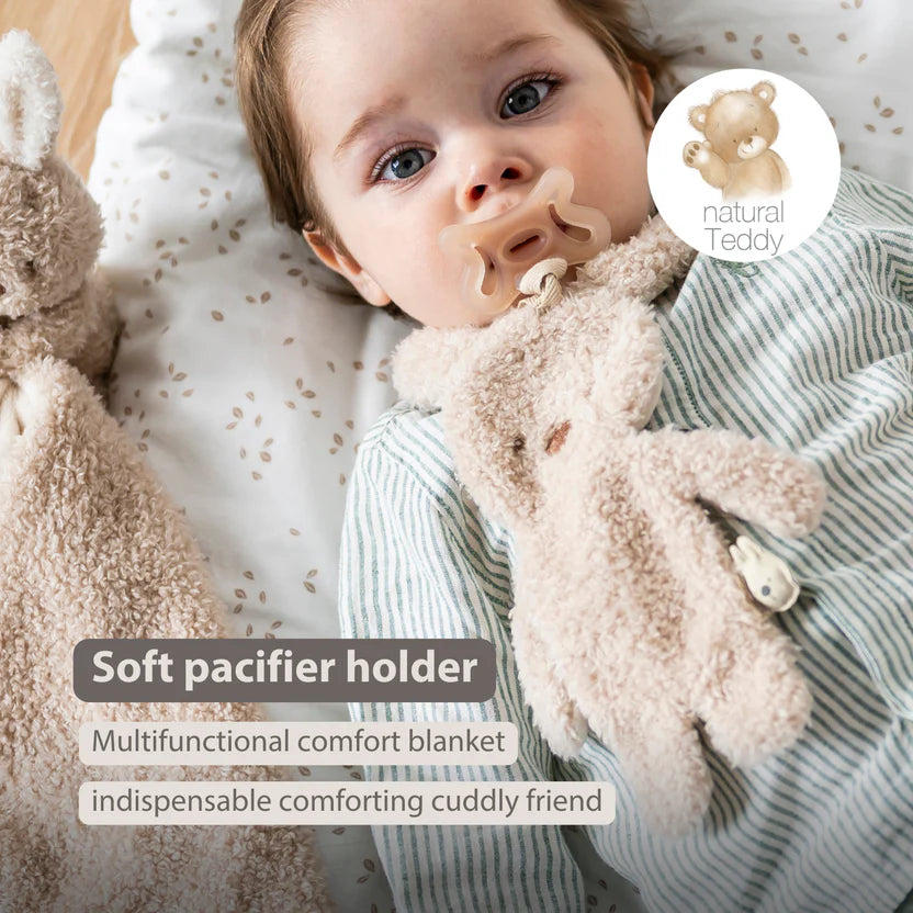 TEDDY Baby Pacifier Cloth – 26 cm – Bunny Doudou as Pacifier Holder – Beige