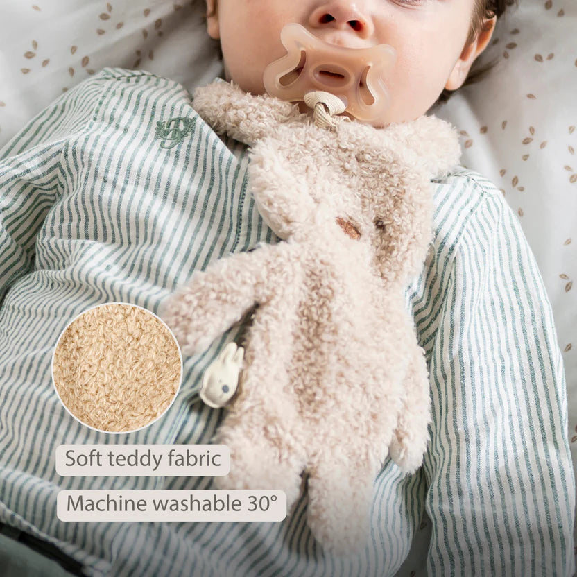 TEDDY Baby Pacifier Cloth – 26 cm – Bunny Doudou as Pacifier Holder – Beige