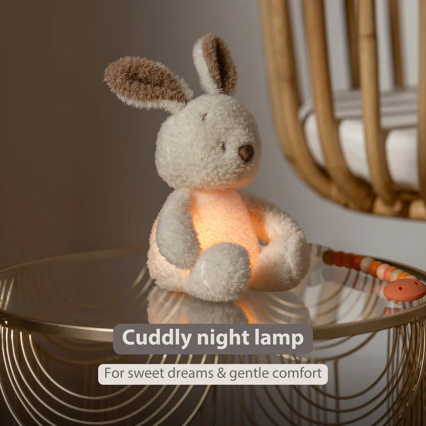 TEDDY Baby Night Light Bunny – 25 cm – Soft Baby Plush – Beige
