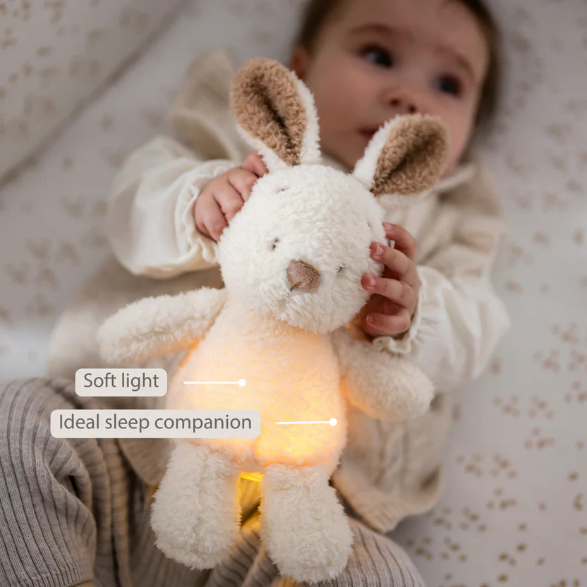 TEDDY Baby Night Light Bunny – 25 cm – Soft Baby Plush – Beige
