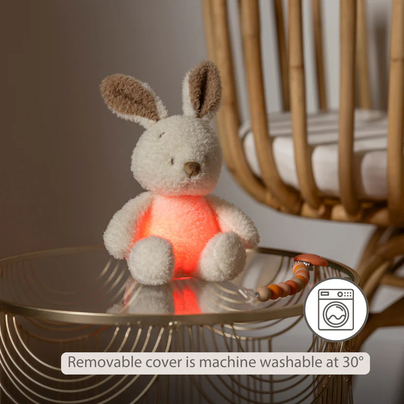 TEDDY Baby Night Light Bunny – 25 cm – Soft Baby Plush – Beige