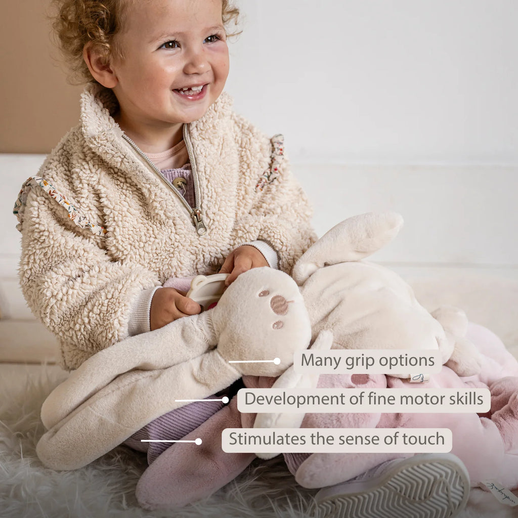 Lapidou Cuddly Rabbit - 30 cm - Soft Baby Plush - Sand