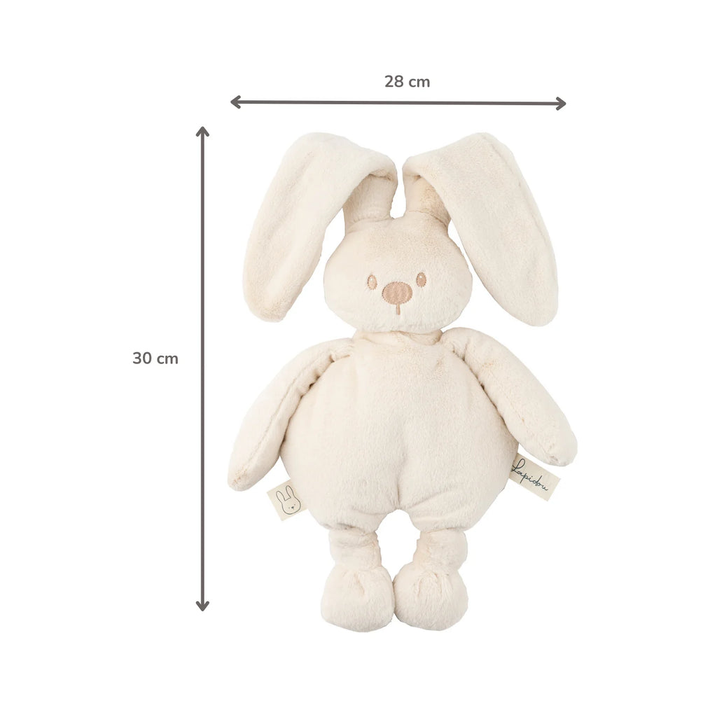 Lapidou Cuddly Rabbit - 30 cm - Soft Baby Plush - Sand