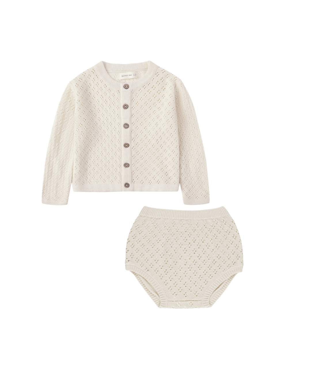 Knit Cardigan Natural + Bloomer