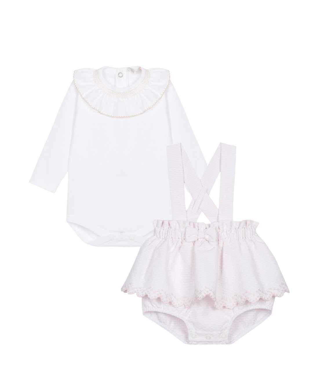 Baby Pink Overall Set