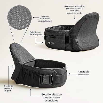 Itzy Hold & Fold™ Hip Seat Baby Carrier