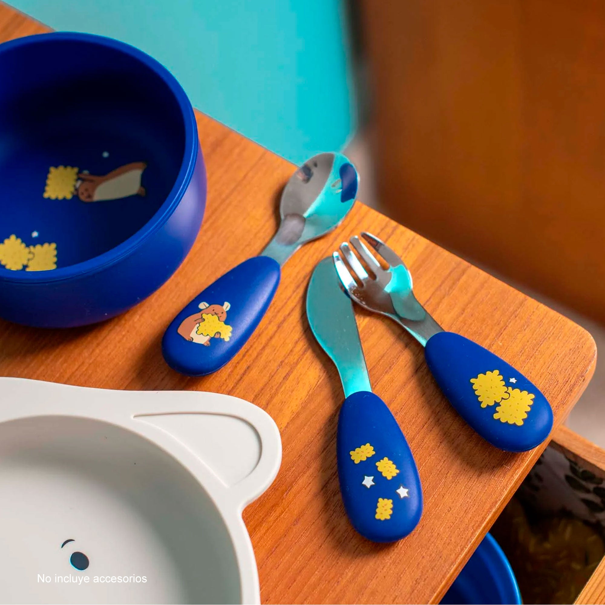 Set de cubiertos silicona Puce & Pilou