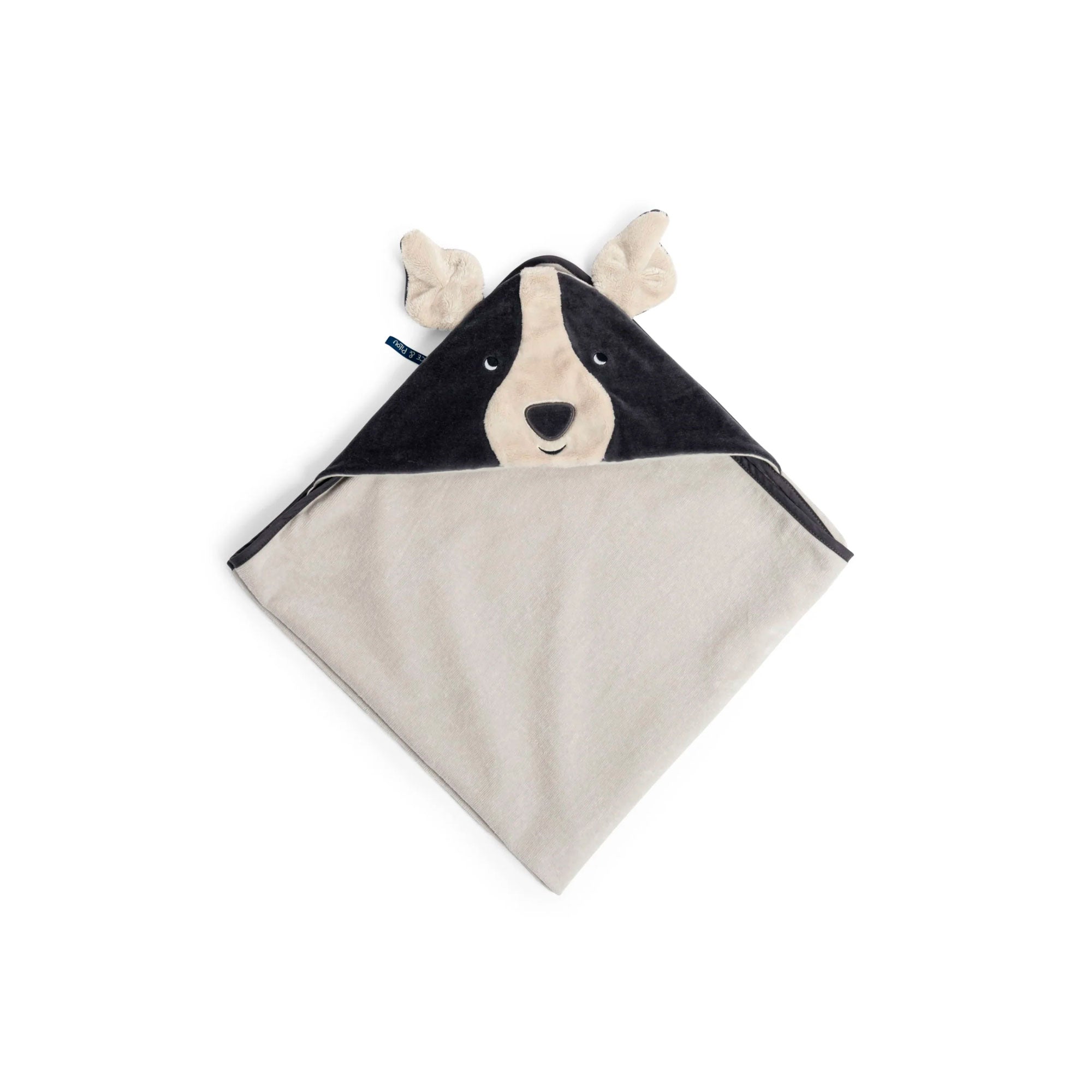 TOALLA DE BAÑO DE ALGODÓN CON CAPUCHA  COLECCIÓN PUCE & PILOU