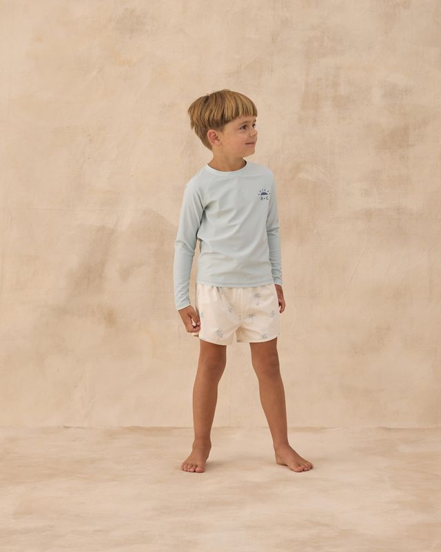 LONG SLEEVE RASHGUARD || SEAFOAM