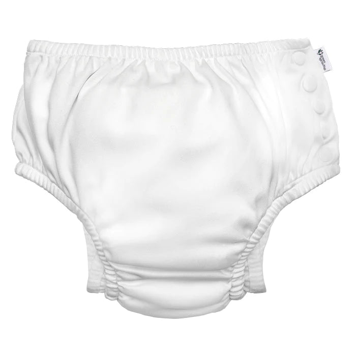 Eco snap swim diaper  - White