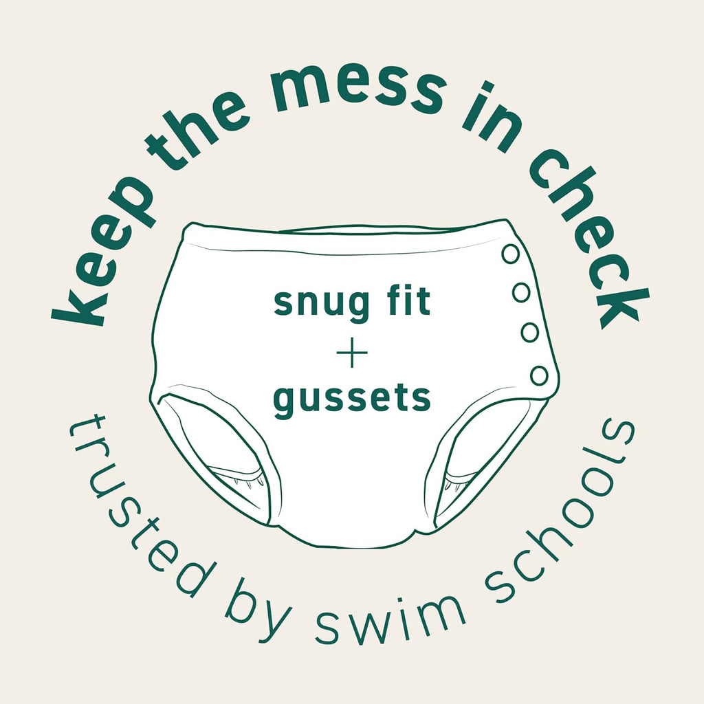 Eco Snap Swim Diaper -Aqua Mandarin Fish